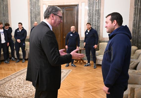 Пријем за чланове ватерполо репрезентације Србије