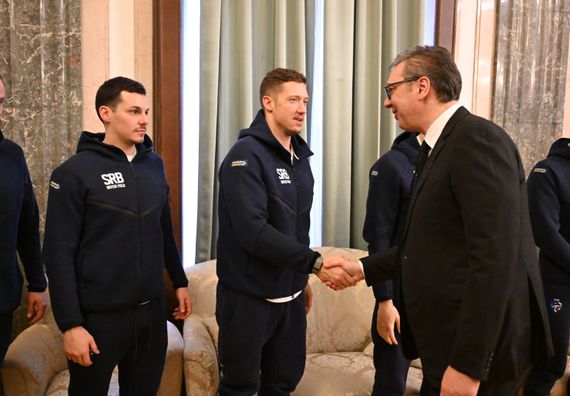 Пријем за чланове ватерполо репрезентације Србије