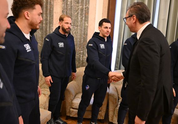 Пријем за чланове ватерполо репрезентације Србије