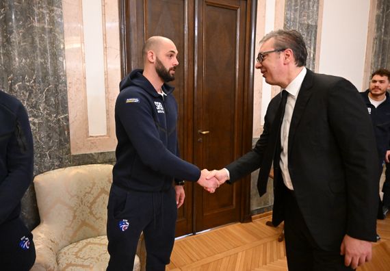 Пријем за чланове ватерполо репрезентације Србије