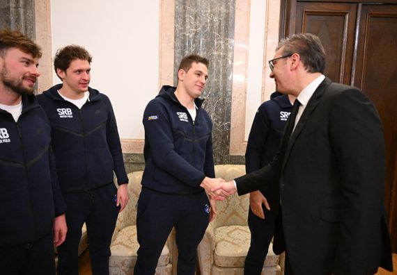 Пријем за чланове ватерполо репрезентације Србије