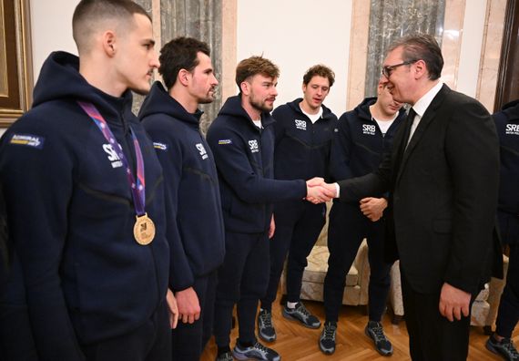 Пријем за чланове ватерполо репрезентације Србије