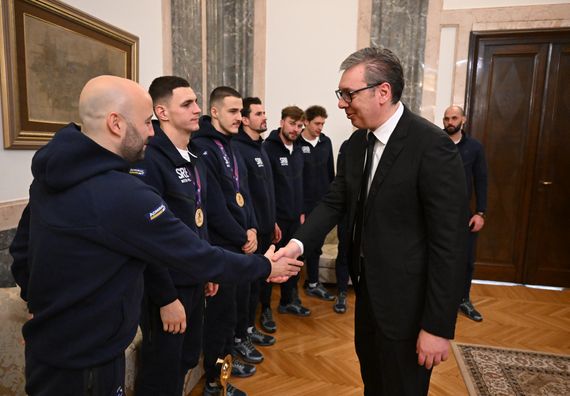Пријем за чланове ватерполо репрезентације Србије
