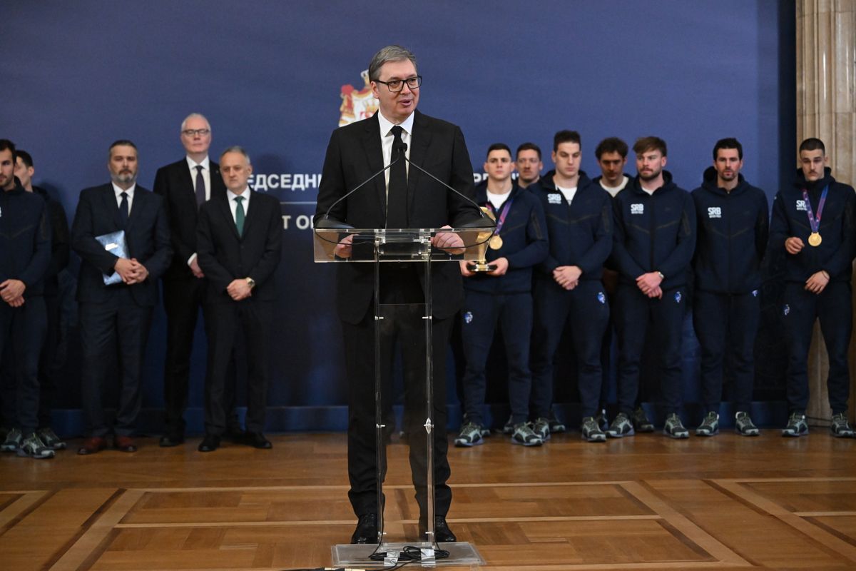 Пријем за чланове ватерполо репрезентације Србије Пријем за чланове ватерполо репрезентације Србије