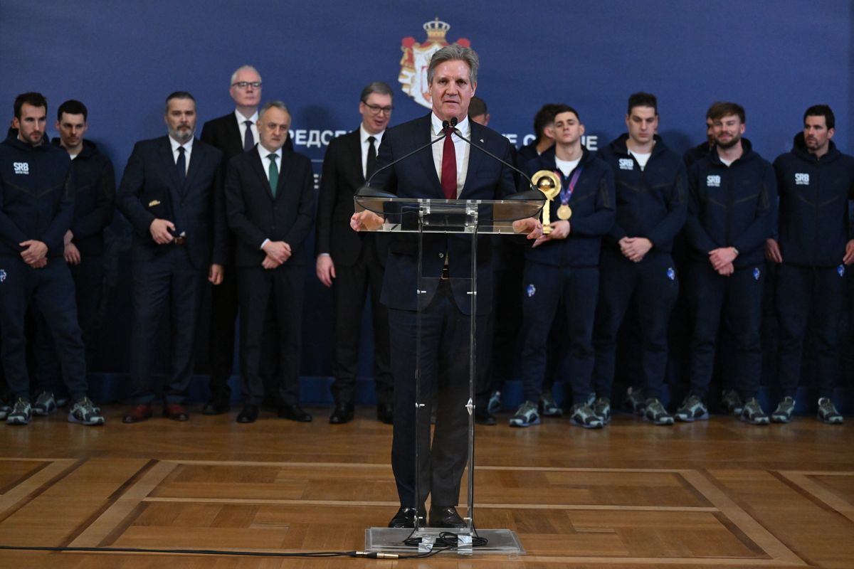 Пријем за чланове ватерполо репрезентације Србије Пријем за чланове ватерполо репрезентације Србије