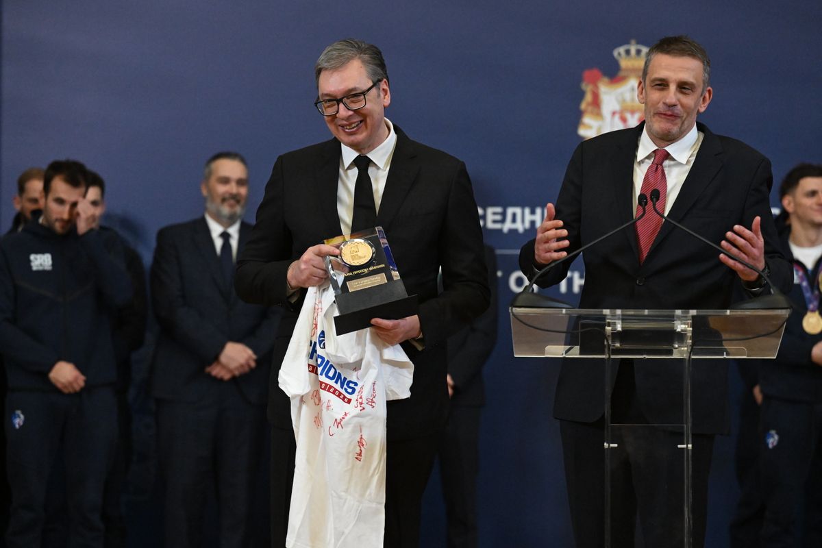 Пријем за чланове ватерполо репрезентације Србије Пријем за чланове ватерполо репрезентације Србије