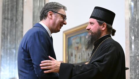 Састанак са епископом бихаћко-петровачким Сергијем