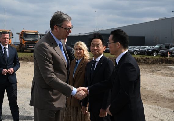 Церемонија обележавања почетка радова на изградњи иновативног центра Тоyo Tire Serbia