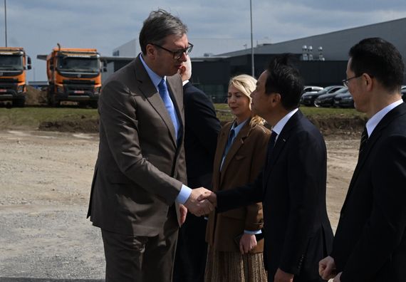 Церемонија обележавања почетка радова на изградњи иновативног центра Тоyo Tire Serbia