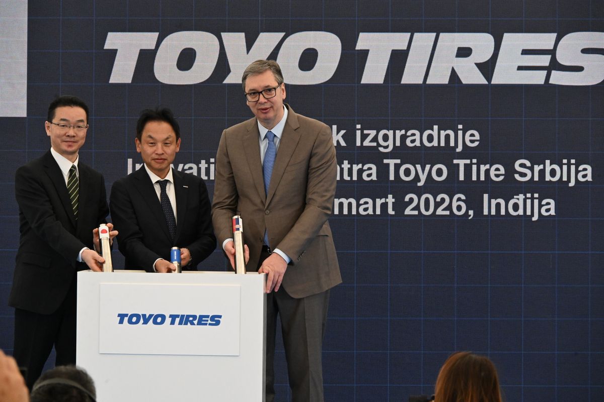 Ceremonija obeležavanja početka radova na izgradnji inovativnog centra Toyo Tire Serbia