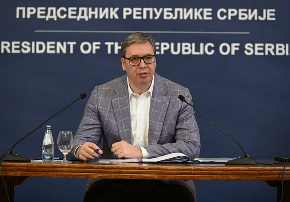 Обраћање медијима председника Републике Србије