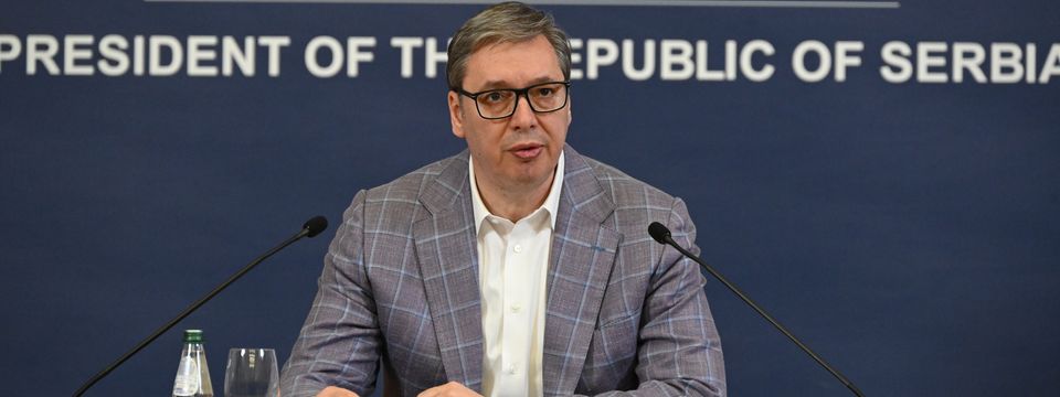 Обраћање медијима председника Републике Србије