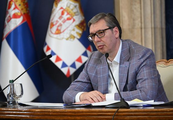 Обраћање медијима председника Републике Србије