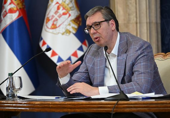 Обраћање медијима председника Републике Србије