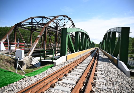 Отварање новог железничког моста у Томашевцу