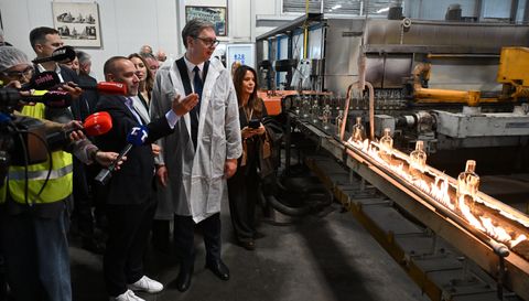 Отварање погона Vaider Српска фабрика стакла