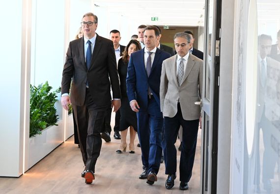 Церемонија отварања видиковца на Кули Београд