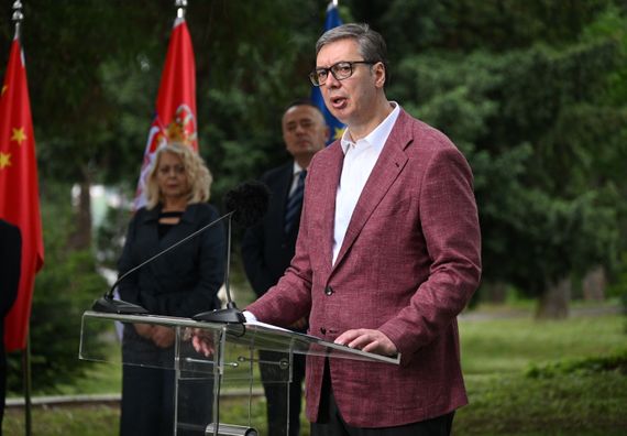 Ceremonija potpisivanja dokumenata za izgradnju puta ,,Vožd Karađorđe”