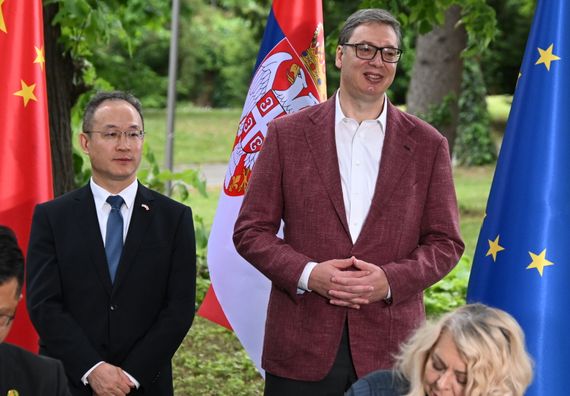 Ceremonija potpisivanja dokumenata za izgradnju puta ,,Vožd Karađorđe”