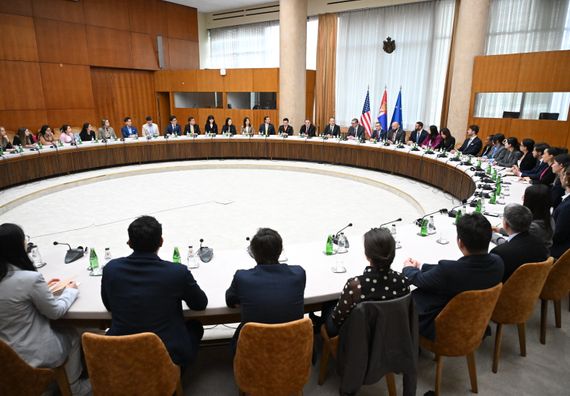 Разговор са студентима Универзитета Харвард и МИТ