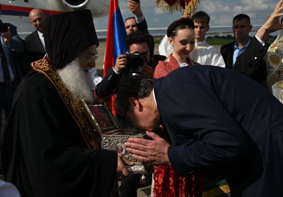 Doček Časnog pojasa Presvete Bogorodice