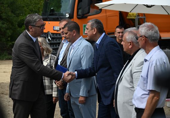 Обилазак радова на мосту преко Велике Мораве и Регионалног тренинг центра у Свилајнцу