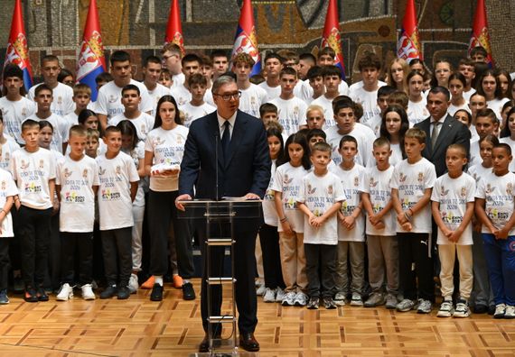 Пријем за младе спортисте „Србија те зове 2026“