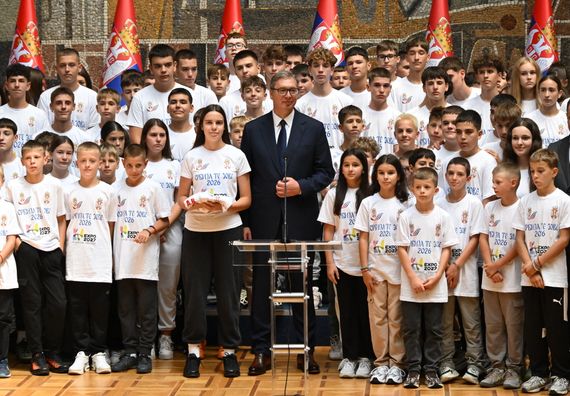 Пријем за младе спортисте „Србија те зове 2026“