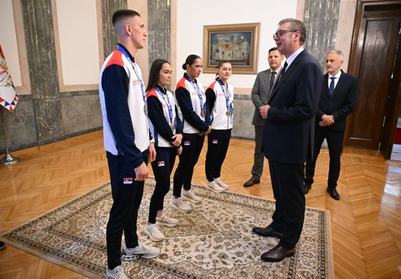 Пријем боксерске репрезентације Србије