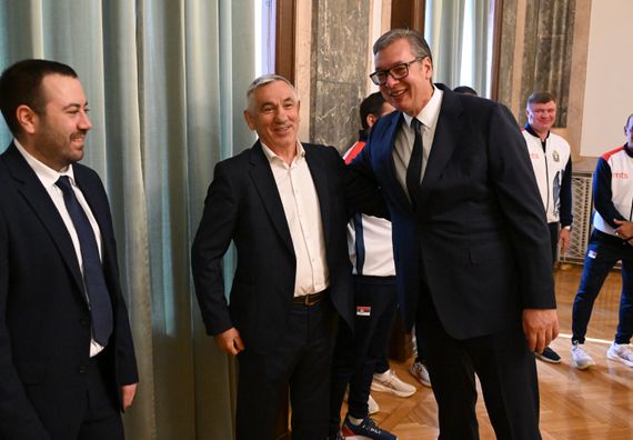 Пријем боксерске репрезентације Србије