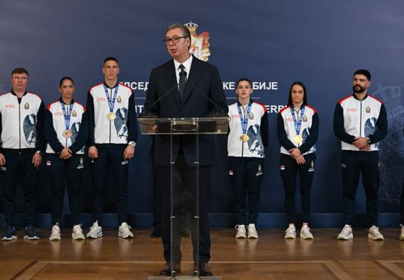 Пријем боксерске репрезентације Србије