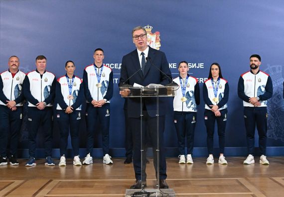 Пријем боксерске репрезентације Србије